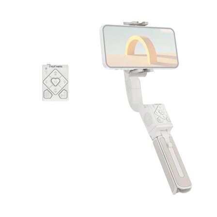 Hohem iSteady Q Beyaz Cep Telefonları için Uzatılabilir Çubuklu Stabilizer Gimbal
