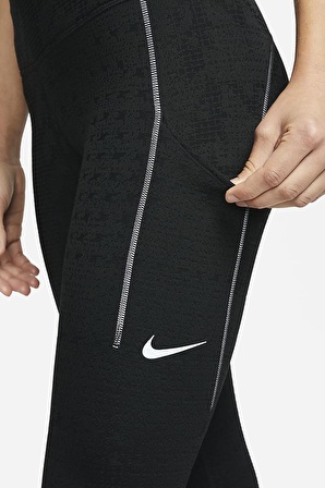 Nike Therma-Fit ADV Epic Luxe Runnig Therma Kumaş Siyah Toparlayıcı Kadın Spor Taytı 