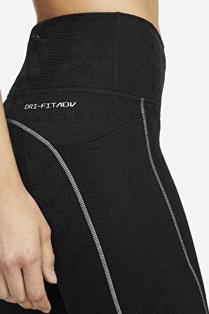 Nike Therma-Fit ADV Epic Luxe Runnig Therma Kumaş Siyah Toparlayıcı Kadın Spor Taytı 