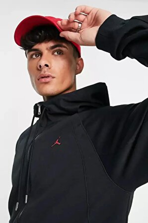 Nike Air Jordan Essantial Standart Kesim Siyah Erkek Sweatshrit