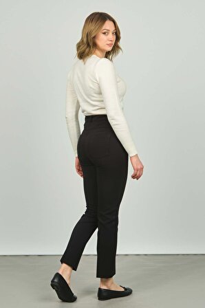 Ercan Akdeniz Kadın Yüksek Bel Pantolon 2020 Siyah