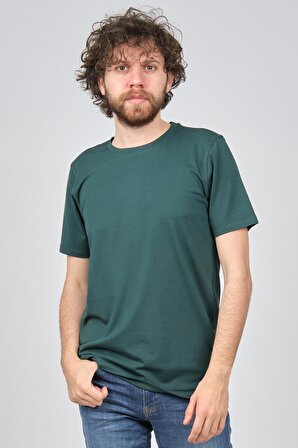 Wellalux Erkek Bisiklet Yaka T-Shirt 593203402 Yeşil