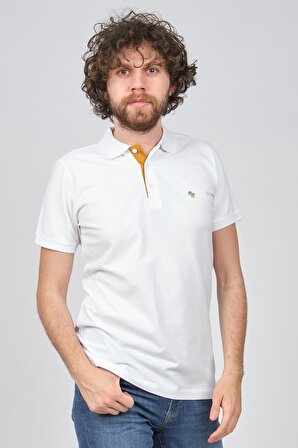 Exc & Handex Erkek Polo Yaka T-Shirt 4378204 Beyaz