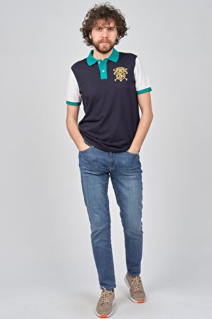 Exc & Handex Erkek Polo Yaka T-Shirt 4373091 Lacivert