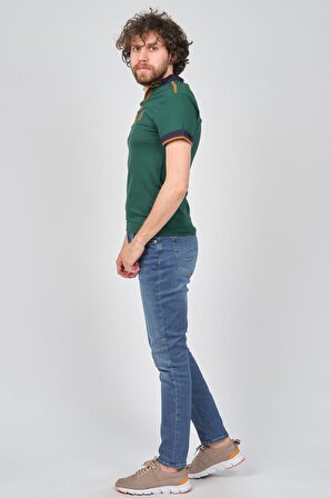 Exc & Handex Yaka Düğmeli T-Shirt 4373235 Yeşil