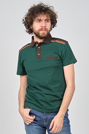 Exc & Handex Erkek Cep Detaylı Polo Yaka T-Shirt 4373199 Yeşil