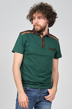 Exc & Handex Erkek Cep Detaylı Polo Yaka T-Shirt 4373199 Yeşil