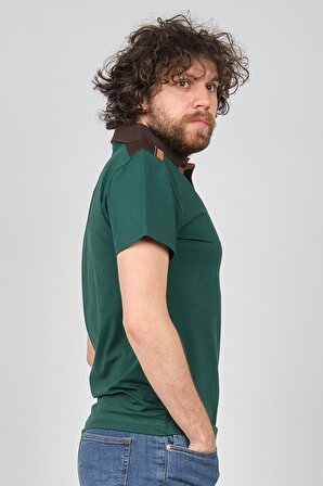 Exc & Handex Erkek Cep Detaylı Polo Yaka T-Shirt 4373199 Yeşil
