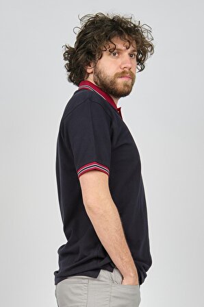 Uztex Erkek Polo Yaka T-Shirt 07100390 Lacivert