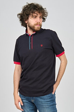 Uztex Erkek Polo Yaka T-Shirt 07100382 Lacivert