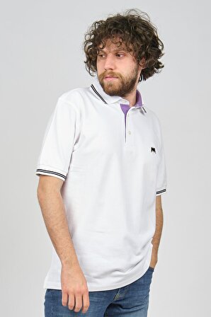 Uztex Erkek Polo Yaka T-Shirt 07100322 Beyaz