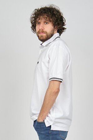 Uztex Erkek Polo Yaka T-Shirt 07100322 Beyaz