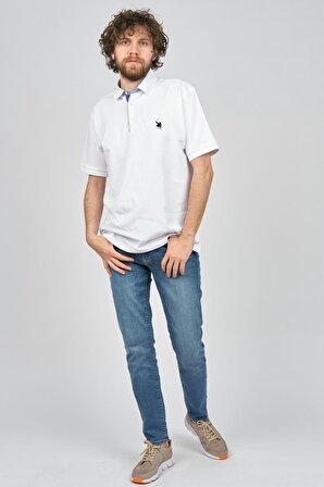 Uztex Erkek Polo Yaka T-Shirt 07100391 Beyaz