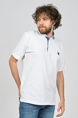 Uztex Erkek Polo Yaka T-Shirt 07100391 Beyaz