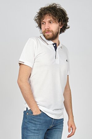 Uztex Erkek Polo Yaka T-Shirt 07100253 Beyaz