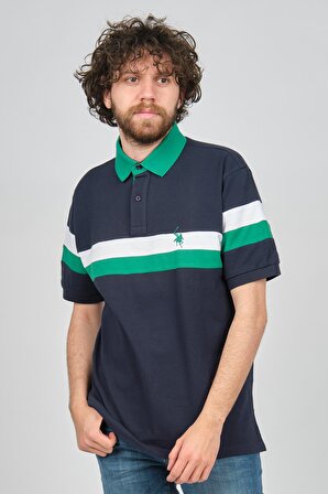 Uztex Erkek Slim Fit Polo Yaka T-Shirt 07100375 Laci-Yeşil