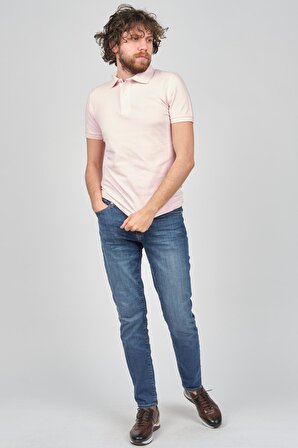 Saint Martin Erkek Slim Fit Polo Yaka T-Shirt 4018200 Pembe