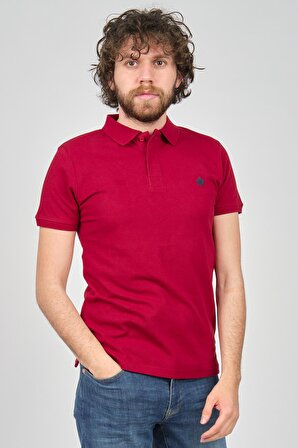 Saint Martin Erkek Slim Fit Polo Yaka T-Shirt 4013106 Bordo