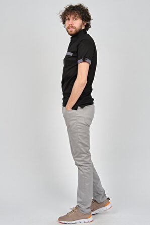 Arslanlı Erkek Cep Detaylı Polo Yaka T-Shirt 07601192 Siyah