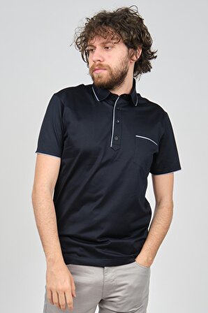 Arslanlı Erkek Cep Detaylı Polo Yaka T-Shirt 07601108 Lacivert