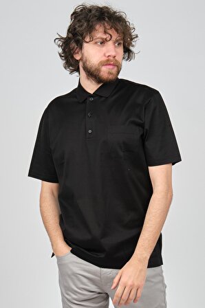 Arslanlı Erkek Cep Detaylı Polo Yaka T-Shirt 07600000 Siyah