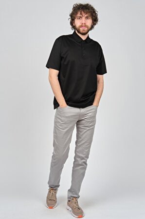 Arslanlı Erkek Cep Detaylı Polo Yaka T-Shirt 07600000 Siyah