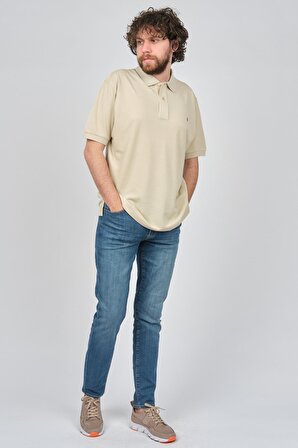 Sanfa Erkek Polo Yaka T-Shirt 1746271 Bej