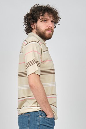 Sanfa Erkek Polo Yaka T-Shirt 17486255 Bej