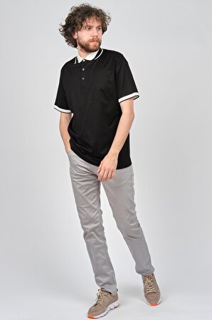 Gallus Erkek Cep Detaylı Polo Yaka T-Shirt 1192446 Siyah