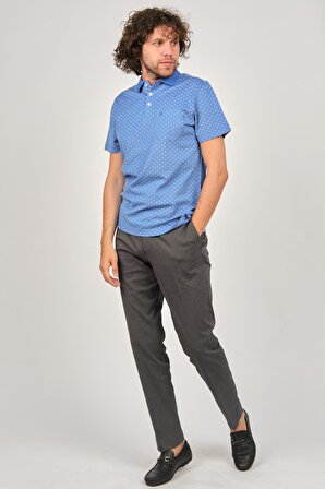 Bogner Erkek Desenli Polo Yaka T-Shirt 2681311 Mavi