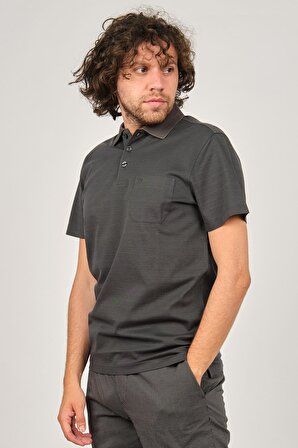 Bogner Erkek Cep Detaylı Polo Yaka T-Shirt 2681320 Füme