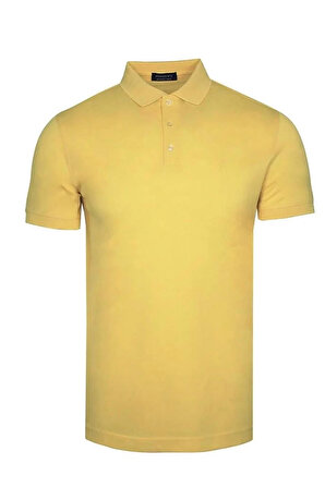 Formenti Erkek Polo Yaka T-Shirt 6035 Koyu Sarı