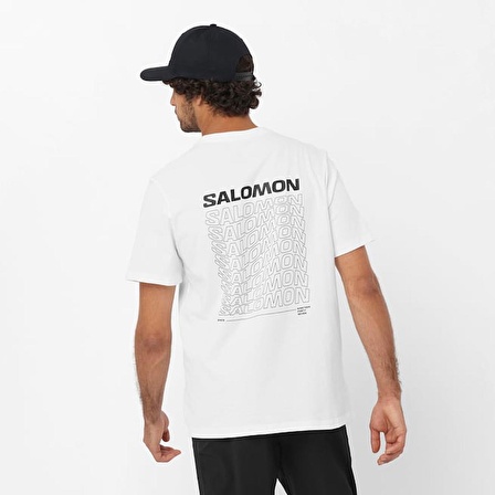 Salomon GRAPHIC PERF SS TEE M BEYAZ Erkek Tshirt