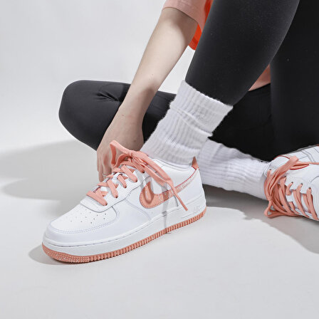 Nike Air Force 1 Lv8 (Gs) Leather Sneaker Deri Günlük Spor Ayakkabı