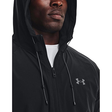 Under Armour UA Stretch Woven Windbreaker SİYAH Erkek Sweatshirt