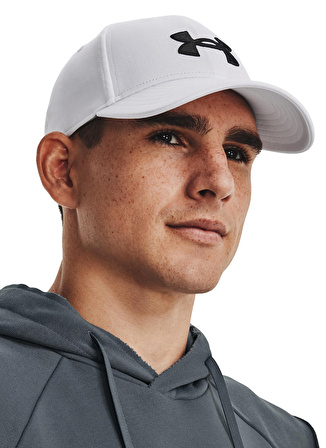 Under Armour Beyaz Erkek Şapka 1376701-100 Men's UA Blitzing Ad