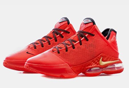 Nike LeBron 19 Low Light Crimson Erkek Basketbol Ayakkabı d09829600  E-479
