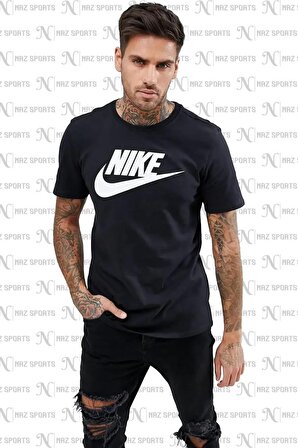 Nike Sportswear Clup Standart Kesim Siyah Erkek Spor Tişört
