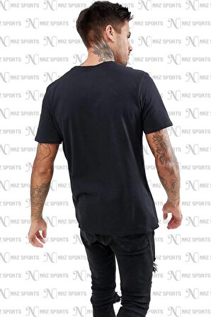 Nike Sportswear Clup Standart Kesim Siyah Erkek Spor Tişört