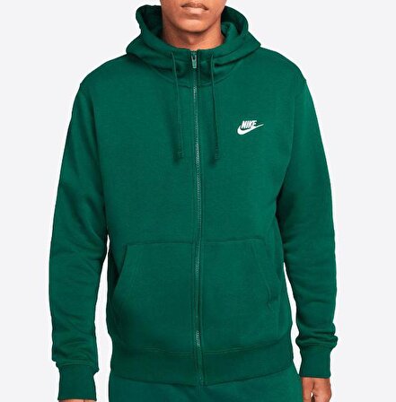 Nike Sportswear Club Erkek Gri Kapüşonlu Sweatshirt BV2645-341