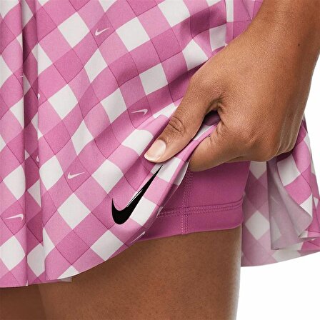 Nike Dri-Fit Printed Club Kadın Tenis Eteği