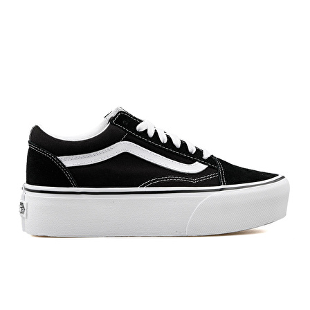 Kadın Keten Ayakkabı VN0A7Q5M6BT1 Vans UA Old Skool Stackform Black/True White