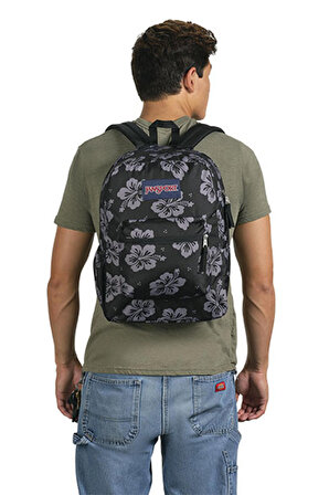 JanSport Cross Town Kadın Sırt Çantası Siyah Baskılı