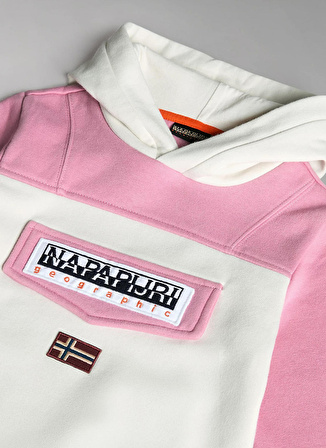 Napapijri Pembe Kız Çocuk Yuvarlak Yaka Uzun Kollu Sweatshirt NP0A4GMMMC01 K BURGEE W 2