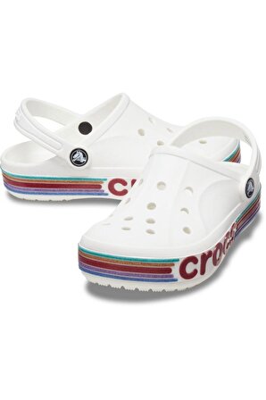 Crocs Bayaband Rainbow Glitter Clg T Beyaz Çocuk Sandalet 209731_100