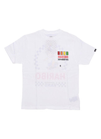 Vans Beyaz Erkek Çocuk Bisiklet Yaka Kısa Kollu T-Shirt VN00086HWHT1 HARIBO SS