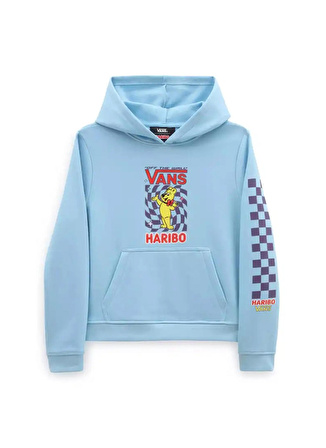 Vans Mavi Erkek Çocuk Kapüşonlu Uzun Kollu Sweatshirt VN000777SKY1 HARIBO HOODIE