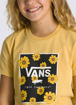 Vans Düz Sarı Kız Çocuk T-Shirt VN00078WOC21 SUNFLOWER ANIMAL BOX C