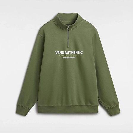 Vans Sport Hafl Zip Yeşil Sweatshirt