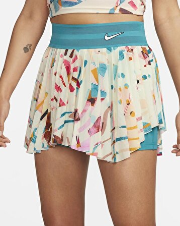 NikeCourt Dri-FIT Slam Baskılı Kadın Tenis Eteği